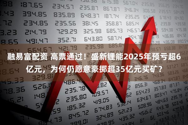 融易富配资 高票通过！盛新锂能2025年预亏超6亿元，为何仍愿意豪掷超35亿元买矿？